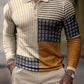 Men's Check Print Long Sleeve T-Shirt