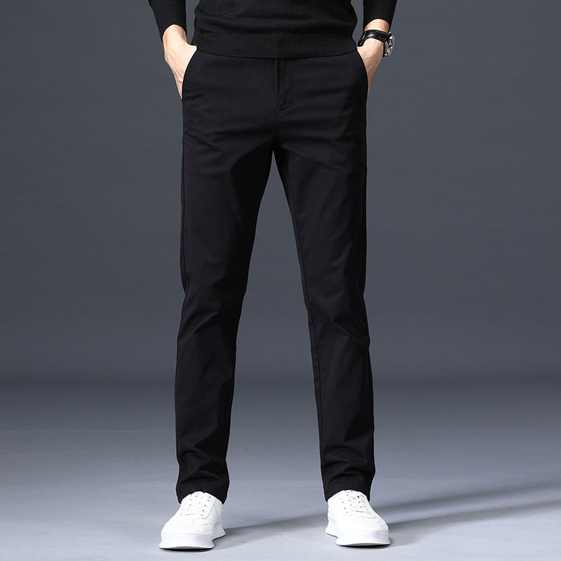 Men's loose stretch cotton casual pants