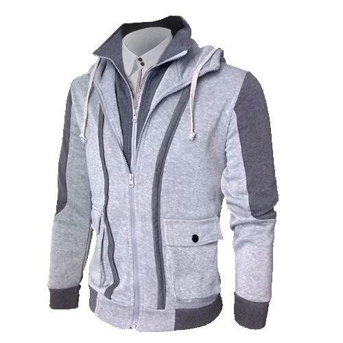 Mens outdoor brushed two-piece jacket