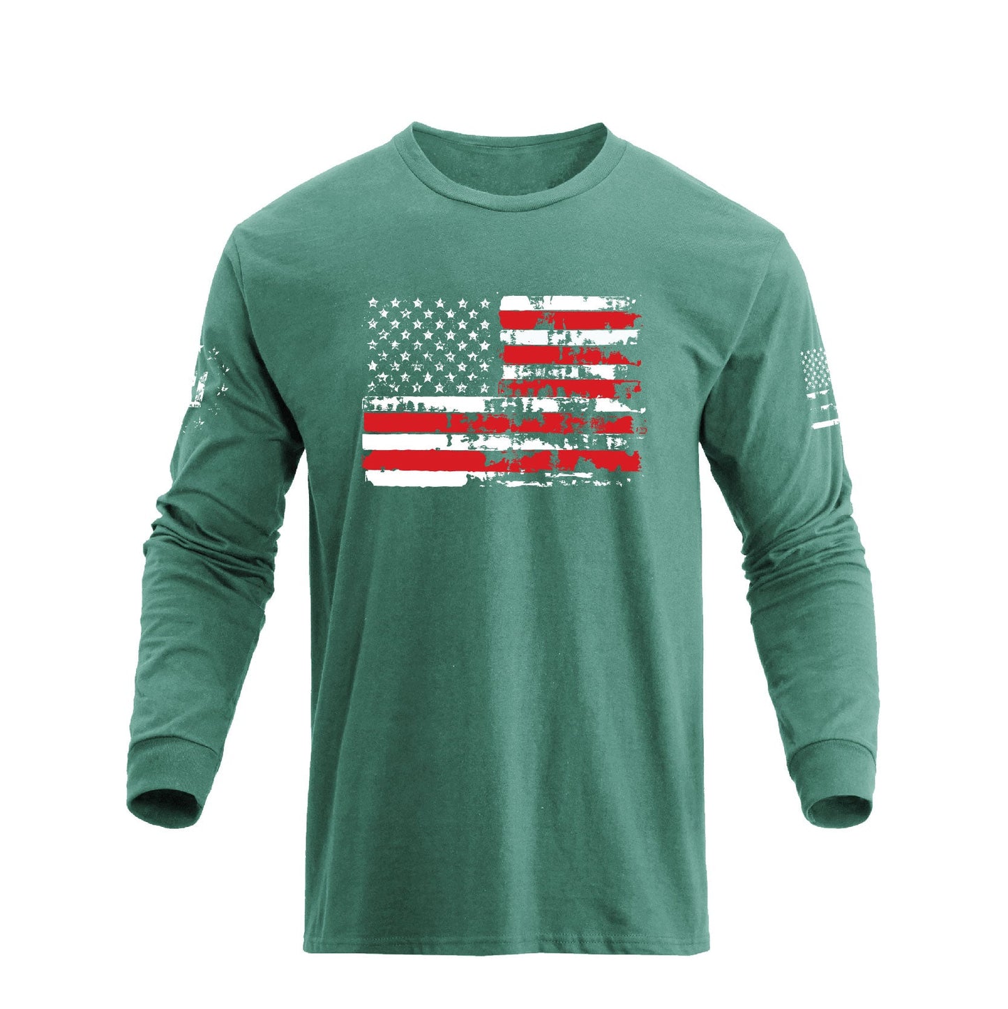 Men's American Flag Graphic Long Sleeve T-Shirt