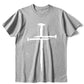 Men's Cross Print Jesus Christian Casual T-shirt