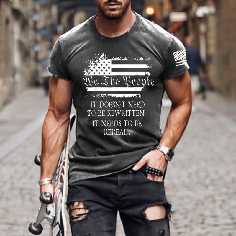 It Doesn't Need To Be Rewritten Men's Cotton T Shirt