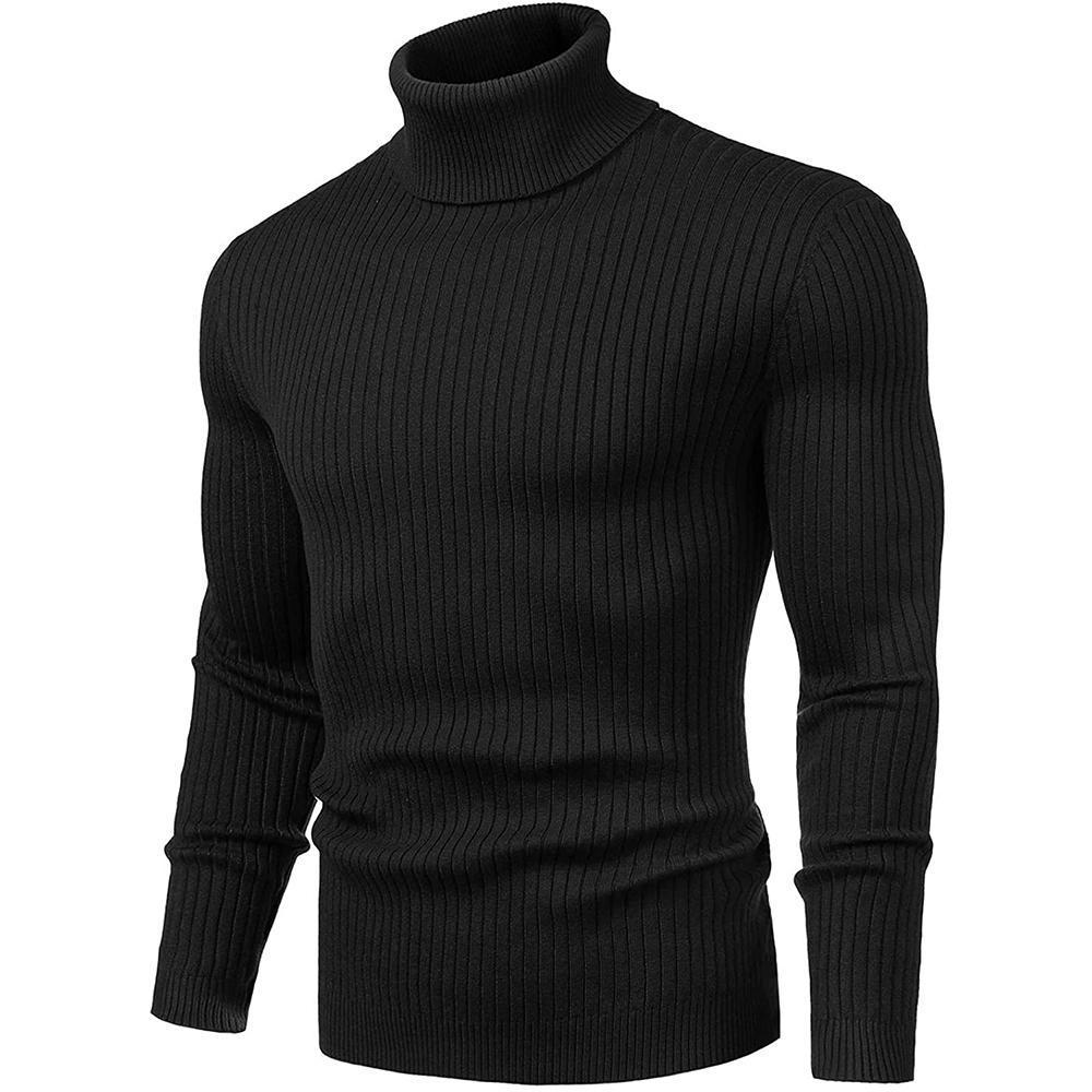 Men's Turtleneck Sweater Slim Sweater