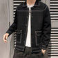 Men&#039;s Casual Knitted Cardigan Top Black L