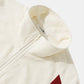 Mens Side Stripe Letter Embroidered Zip Jacket Corduroy Two Pieces Outfits