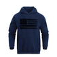 Men's 100% Cotton Regular Fit Retro American Flag Graphic Hoodie
