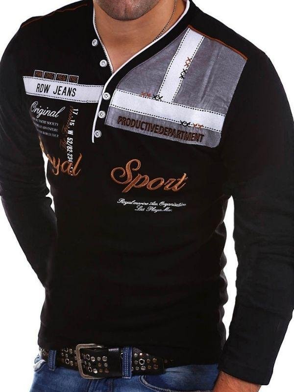 Men's Fashion Polo shirt long sleeve