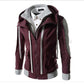 Mens outdoor brushed two-piece jacket