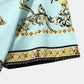 Mens Luxury Baroque Print Short Sleeve Drawstring Two Piece Outfits