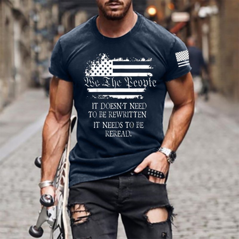 It Doesn't Need To Be Rewritten Men's Cotton T Shirt