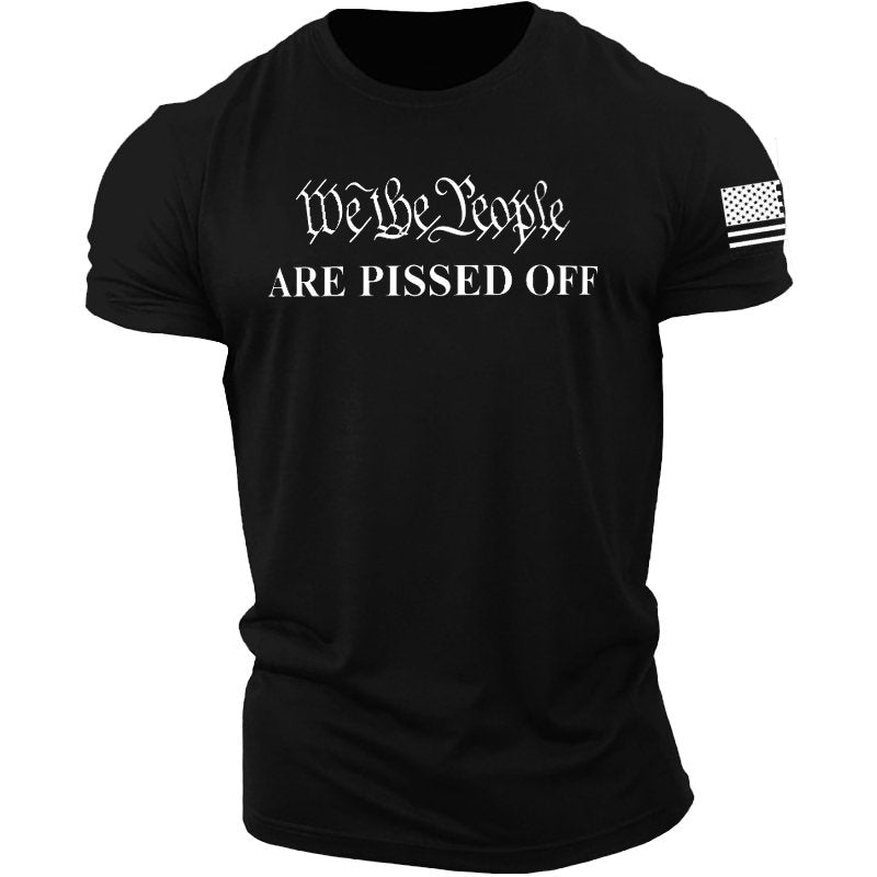 We The People Are Pissed Off Men's Cotton Shirt