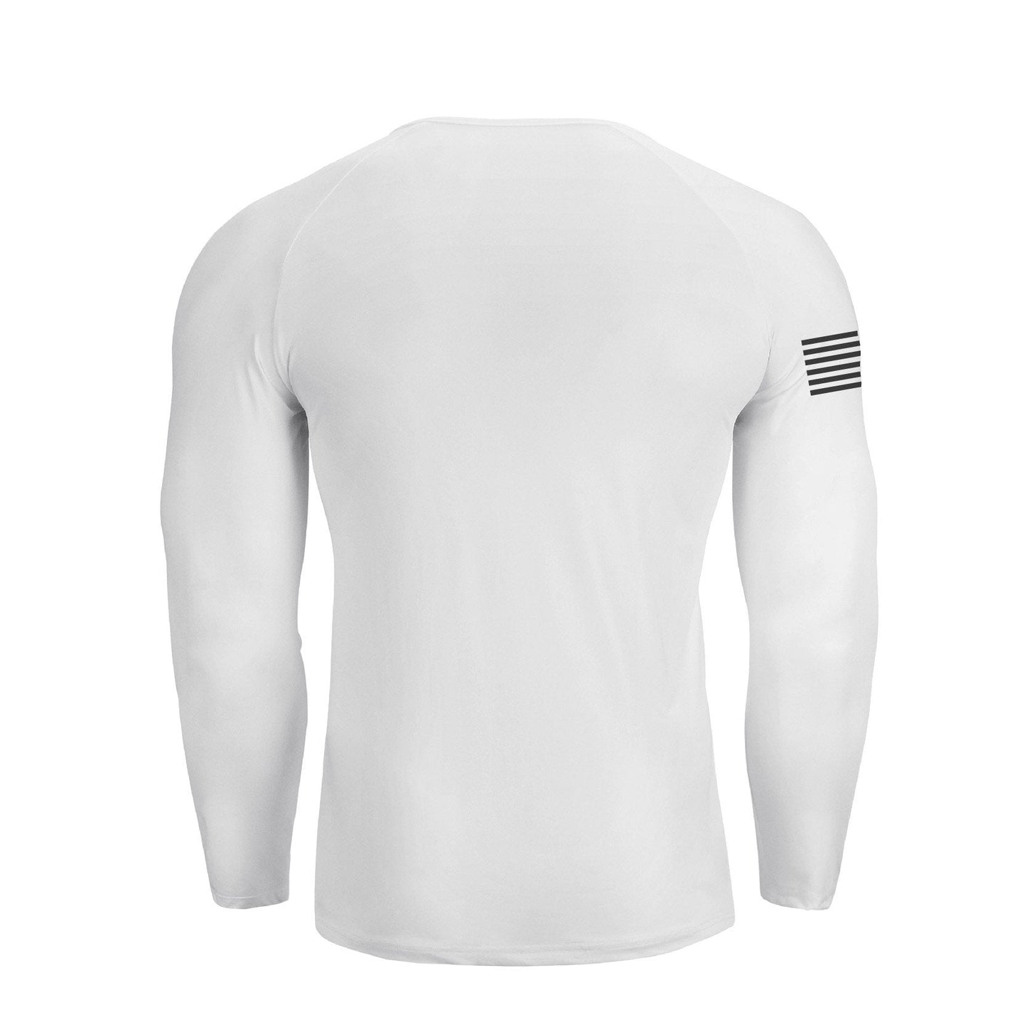 Men's American Flag Regular Fit 1/4 Button V-neck Long Sleeve T-shirts