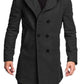 Men's Hooded Woolen Coat