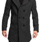 Men's Hooded Woolen Coat