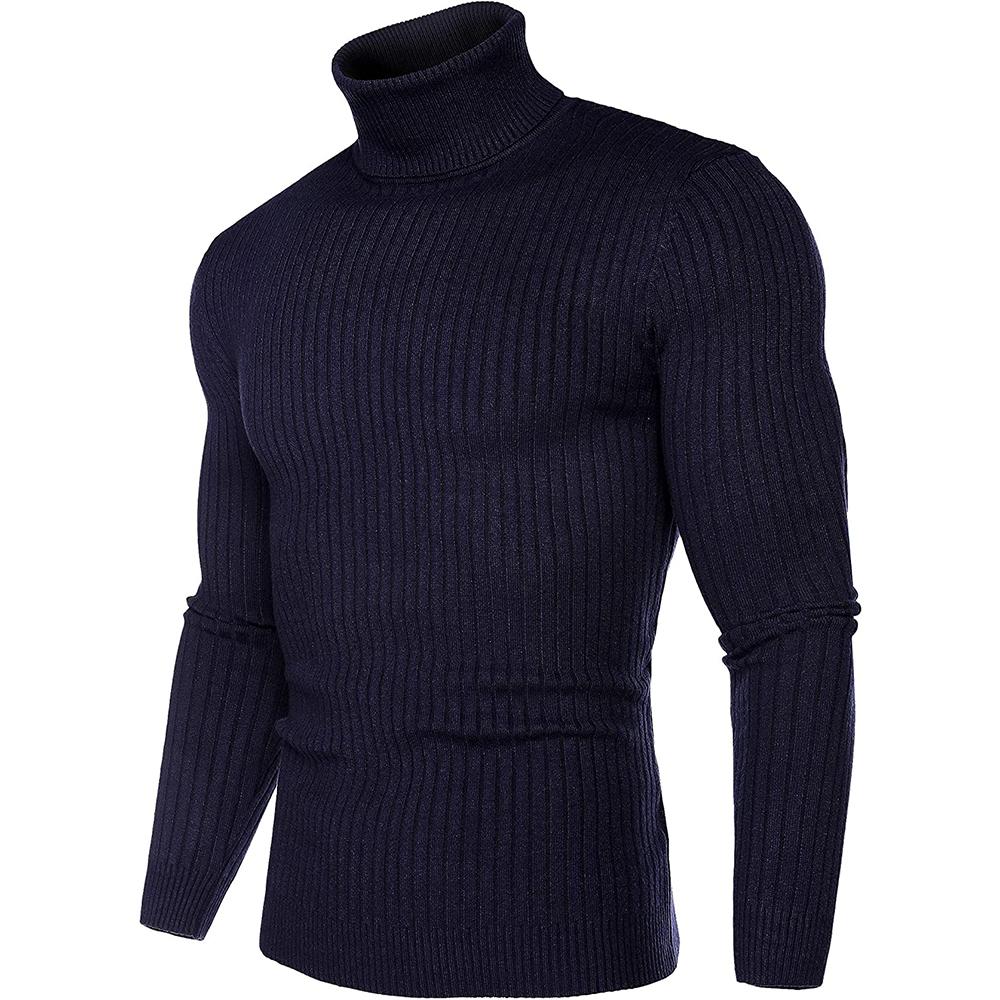 Men's Turtleneck Sweater Slim Sweater