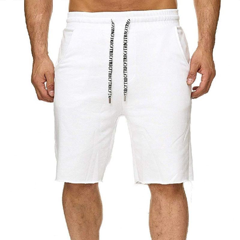 Men's Beach Solid Color Cotton Shorts