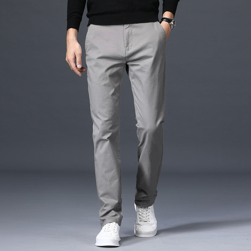 Men's loose stretch cotton casual pants