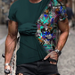 Men's Tee T shirt 3D Graphic Prints Hand Print Short Sleeve Daily Tops Casual Designer