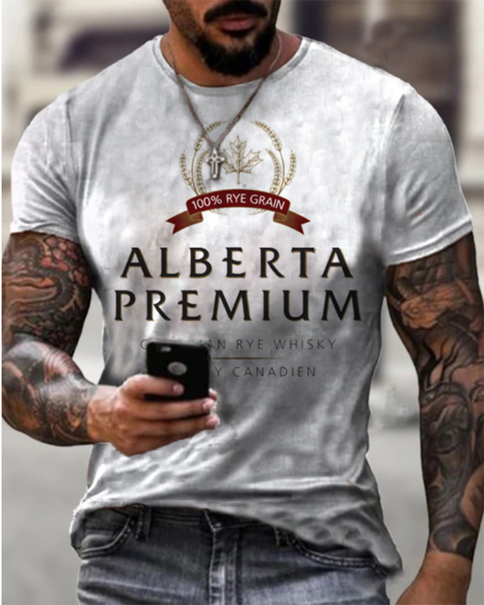 Street Men's Casual Round Neck Short Sleeve Printed T-shirt