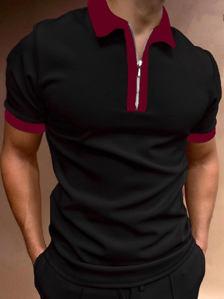 Impact zipper leisure polo shirt