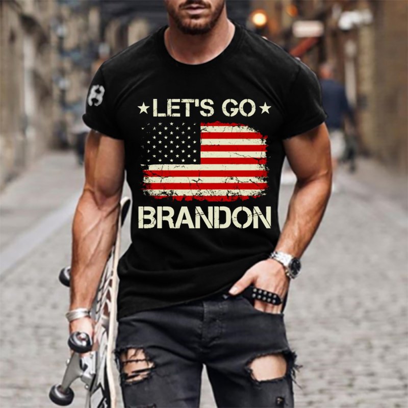 Let's Go Brandon Travel Men's Outdoor Coton T Shirt