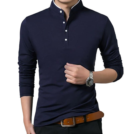 Pologize Business Mandarin Collar Polo Shirt