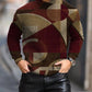 Men's Casual Abstract Printing round Neck Sweater