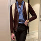 Men&#039;s Casual Knitted Cardigan Top As shown L
