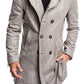Men's Hooded Woolen Coat