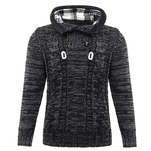 Men's Thick Casual Hooded Winter Sweater