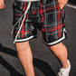 Men's Vintage Plaid Basketball Shorts