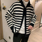 Men&#039;s Casual Knitted Cardigan Top Black L