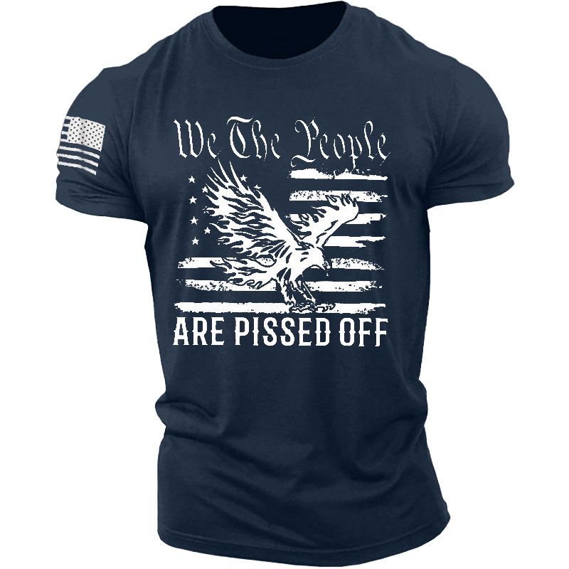 We The People Are Pissed Off Men's Cotton Shirt