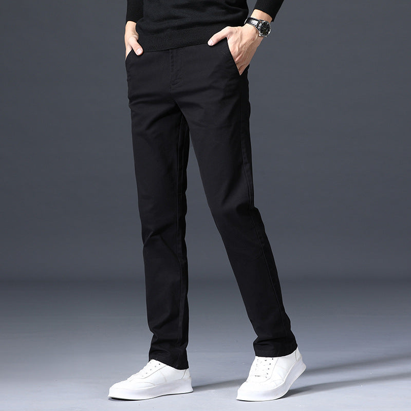 Men's loose stretch cotton casual pants