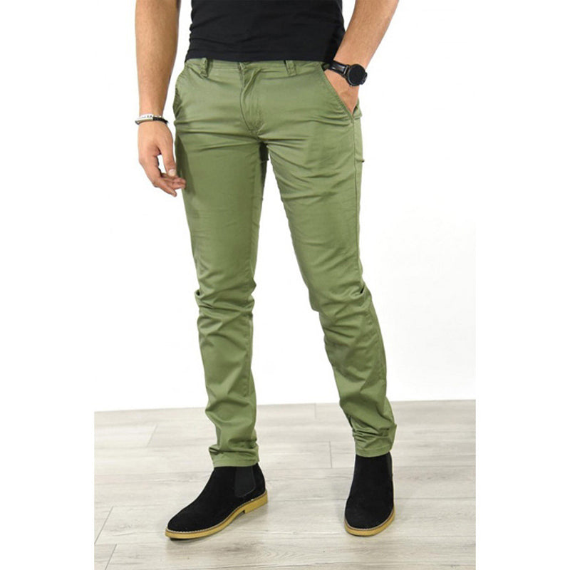 Men's Classic Fashion Slim Fit Straight Trousers