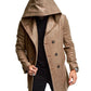 Men's Hooded Woolen Coat