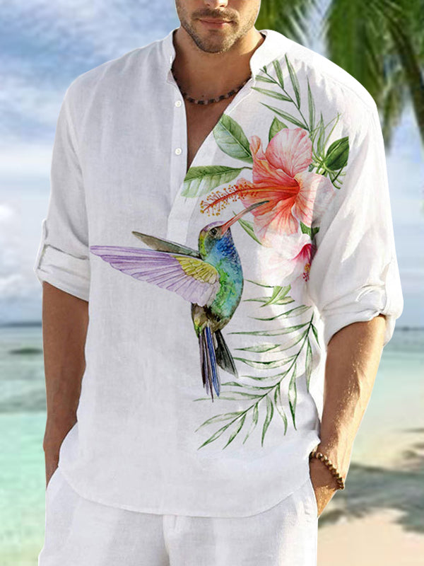 Pre-sale Floral & Bird Men's Casual Shirt