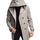Men's Hooded Woolen Coat