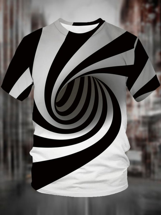 Men's 3D Printed T-shirt White M