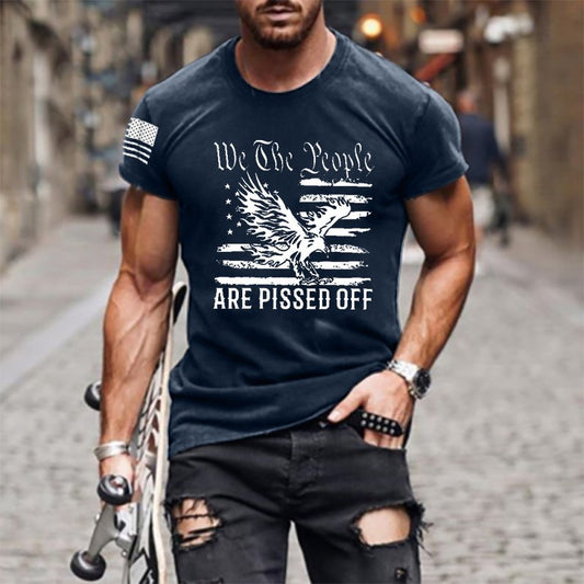 We The People Are Pissed Off Men's Cotton Shirt