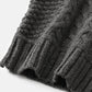 Mens Turtleneck Cable Warm Long Sleeve Knitted Sweaters