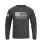 Men's 100% Cotton American Flag False two-pieces Long Sleeve T-shirts