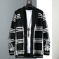 Men&#039;s Casual Knitted Cardigan Top Black M