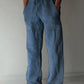 Men's linen pocket casual trousers