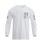 Men's 100% Cotton American Flag Cross Overlay Long Sleeve T-Shirt