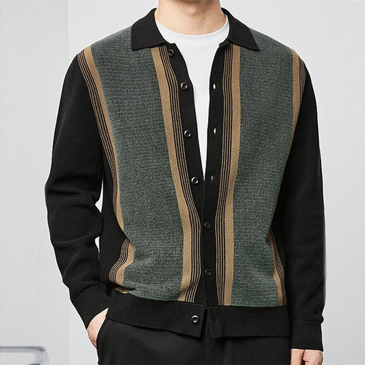 Men&#039;s Casual Knitted Cardigan Top As shown M