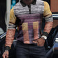 LONG SLEEVE FASHION COLOR MATCHING MEN'S POLO SHIRT