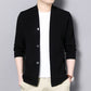 Men&#039;s Casual Knitted Cardigan Top Black M