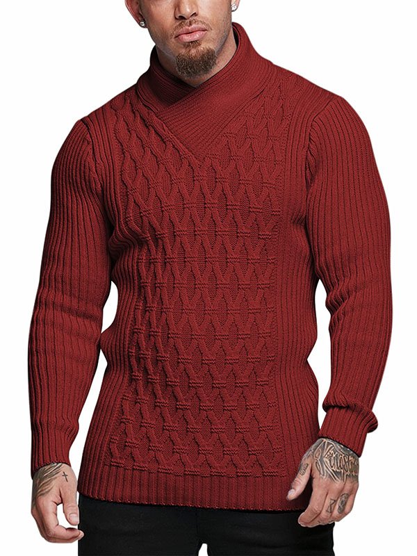 Men's knitted pullover sweater