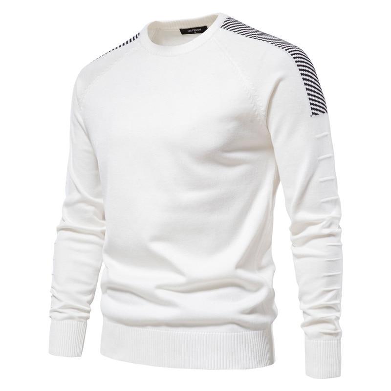 Spliced Drop Sleeve Sweater Men